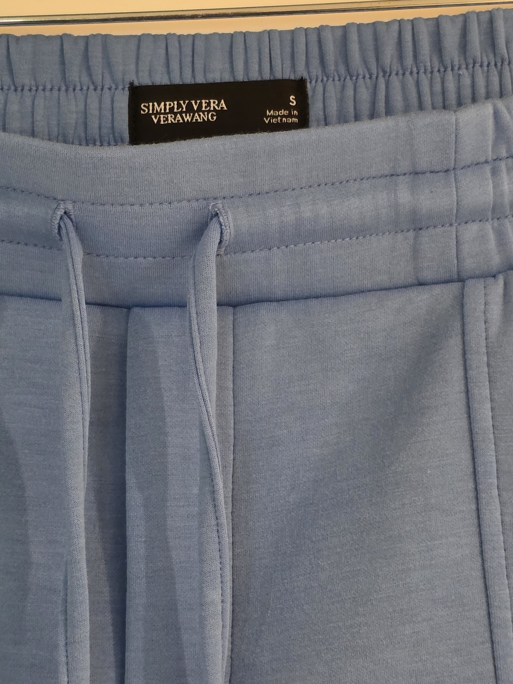Simply Vera Vera Wang Women's Light Blue Drawstring Shorts